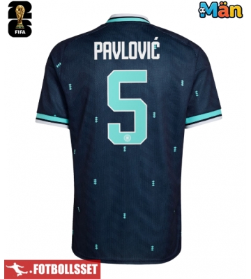 Tyskland Aleksandar Pavlovic #5 Bortatröja VM 2026 Kortärmad